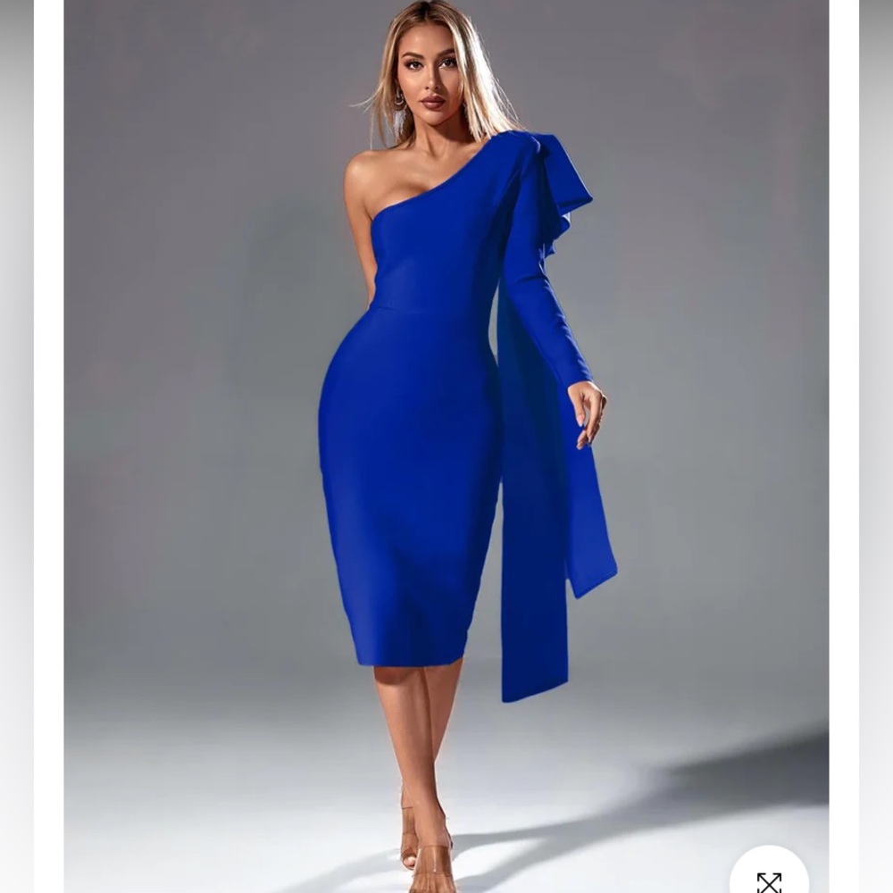Bandage Royal blue dress